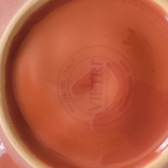 HP!!🎉🎉VIETRI rusty color autumn small grape leaf bowl🇮🇹 NWOT - Picture 4 of 6